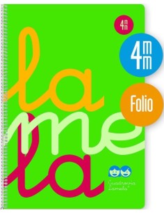 CUADERNO ESPIRAL Fº 80H 90G 4MM VERDE CUADROVIA PP